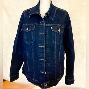 Women’s Levi Dark Wash Jean Jacket 2X